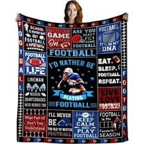 Football Gifts for Boys 8-12,Sport Football Blanket Football Team Gifts,Unique Football Stuff Football Accessories Decor Gifts for Men Boys Adult Football Lovers 50"x40"