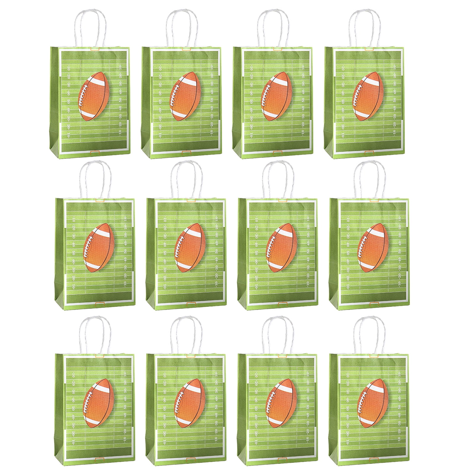 Football Goodie Bags Pack of 12 Football Theme Party Paper Bags for ...