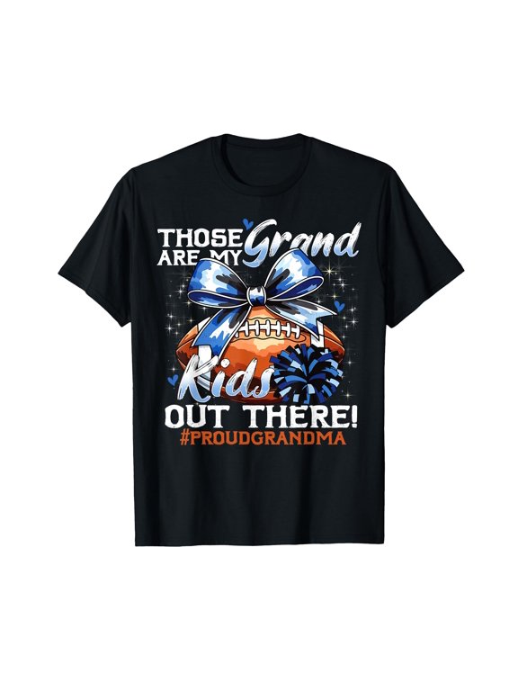 Football Grandma Football Player Game Day Mother's Day T-Shirt - Classic Unisex 100% Cotton T-Shirt Breathable Casual Everyday Wear Affordable