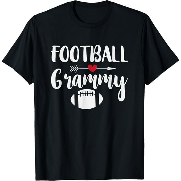 Football Grandma Shirt Sports Grandmother Grammy Gift T-Shirt