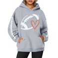 Football Graphic Hoodies for Women Y2K Teen Girls Hooded Sweatshirts