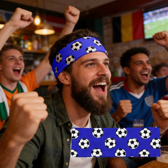 Football Headbands, Soccer Sport Headbands, Adjustable High-Grip Athletic Headband For Women Men And Kids, Nylon