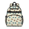 thumbnail image 1 of Football Helmet Beige Pattern Cute School Backpack Bag for School with Padded Back and Adjustable Shoulder Straps 15.25"x11.5"x5.25", 1 of 5