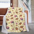 thumbnail image 1 of Football Helmet Beige Pattern Soft Sherpa Fleece Throw Blanket, Warm Cozy Plush Blanket for Sofa Bed Couch, All Season, 60"x80", 1 of 5