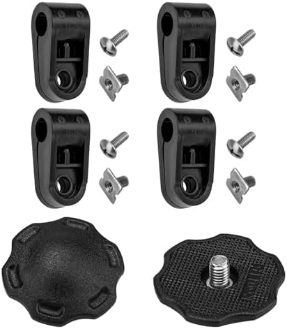 Football Helmet Clips Screws Nuts（Black) and Thumb Screws Compatible ...