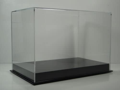 Acrylic Helmet Display Case With Carbon Fiber Base – UV Protected, Dust-Proof, For Sports Memorabilia & Collectibles