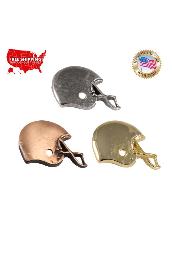 Football Helmet Pin Pewter Sports Creative Pewter Designs Made in USA