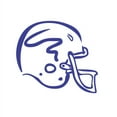 thumbnail image 1 of Football Helmet Vinyl Decal - Medium - Royal Blue, 1 of 2