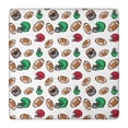 thumbnail image 1 of Football Helmets and Balls Pattern Square Fitted Tablecloth with Elastic Edge,Square Table Cover,Washable Elastic Table Cover for Home Kitchen Party Decor 36"x36", 1 of 6