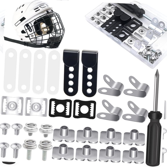 Football Helmets Hardware Set for Baseball Ice Hockey Sports Helmets Repair Kits