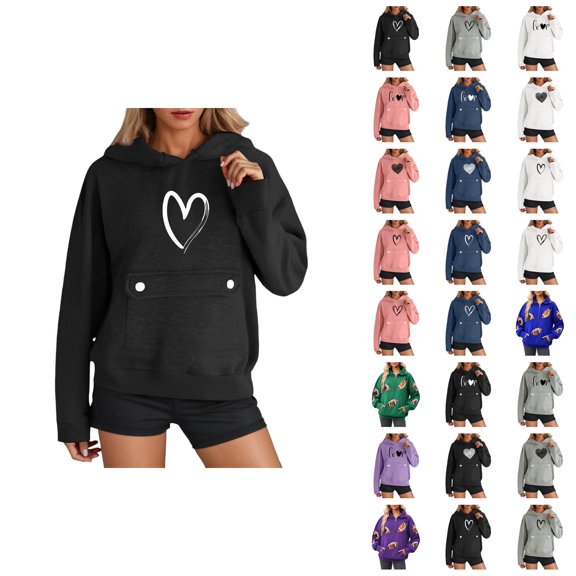 Football Hoodies for Women 2025 Long Sleeve Half Zip Hooded Sweatshirt with Pockets Y2K Pullover Tops