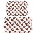 thumbnail image 1 of Football Icon Brown Pattern Bath Mat Set Of 2,Non-Slip Rug for Bathroom,Kitchen,Bedroom,Entrance, 30x17 and 23.5x15.7 Inches, 1 of 5