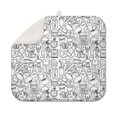 thumbnail image 1 of Football Icons Pattern Dish Drying Mat for Kitchen 1 Pack, Ultra Absorbent Microfiber Dishes Drainer Mats,16"x18", 1 of 6