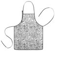 thumbnail image 1 of Football Icons Pattern Kids Aprons for Girls and Boys,Adjustable Neck Strap Toddler Aprons for Kids Cooking Baking, 1 of 7