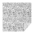 thumbnail image 1 of Football Icons Pattern Square Tablecloth,Waterproof Square Table Cover,Wipeable Spillproof Washable Table Cover for Home Kitchen Party Decor 60"x60"(152x152cm), 1 of 6