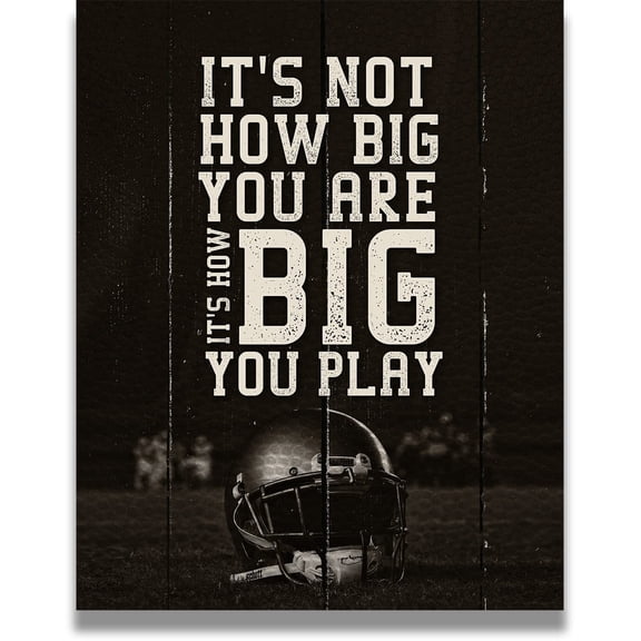 Football Inspirational Wall Art for Boys  Perfect for Kids Room, Family or Game Room, Man Cave, Den - Teen Room Decor poster Unframed12x18inch(30x45cm)