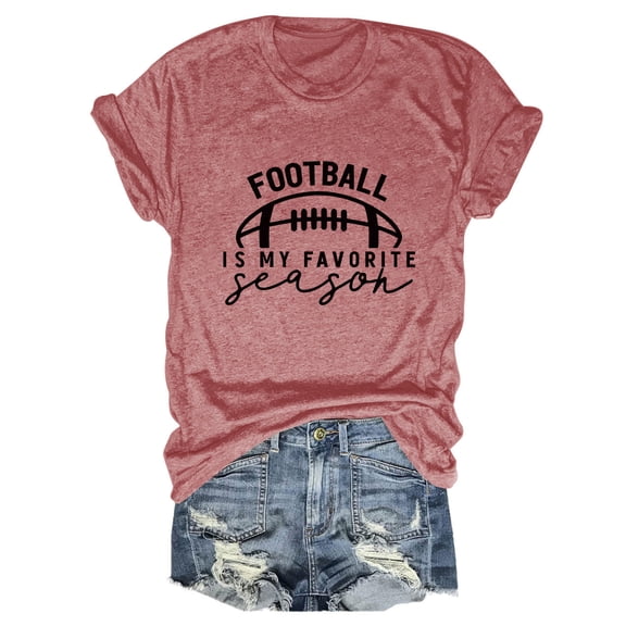 Football Is My Favorite Season T-Shirt for Women Football Shirt Game Day Shirt