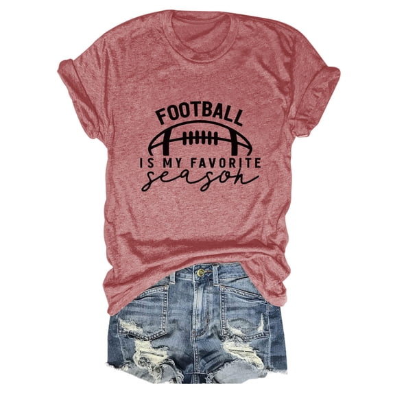 Football Is My Favorite Season T-Shirt for Women Football Shirt Game Day Shirt