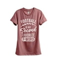 thumbnail image 1 of Football Is My Second Favorite F Word Women's Fashion Relaxed T-Shirt Tee Heather Rouge 2X-Large, 1 of 3