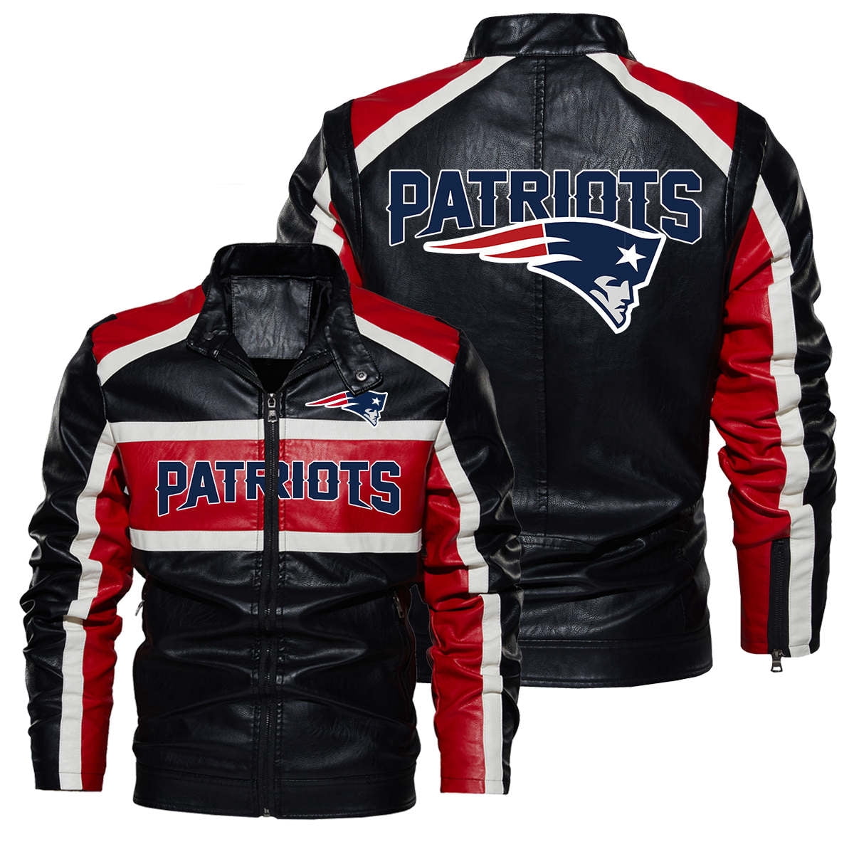 Football Jacket Super Bowl Champions Mens PU Faux Leather Jackets Coat
