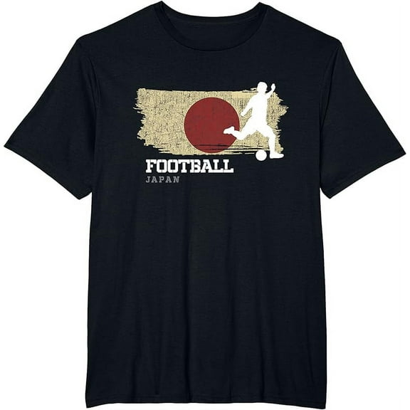 Football Japan Flag Football Team Soccer Player T-Shirt