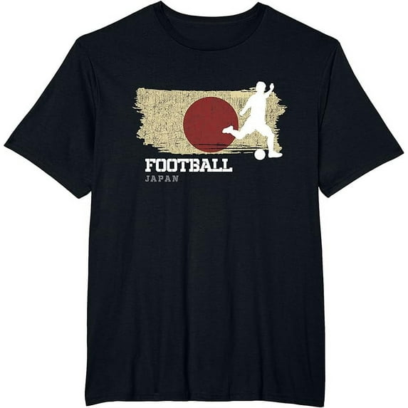 Football Japan Flag Football Team Soccer Player T-Shirt