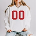 thumbnail image 1 of Football Jersey 00 - Womens Lightweight Garment Dyed Sweatshirt, 1 of 5