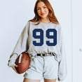 thumbnail image 1 of Football Jersey 99 -  Womens Sweatshirt, 1 of 9