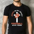 thumbnail image 1 of Football Jesus Graphic Tee T Shirt Top Cotton Casual Short Sleeve Crew Neck Black S-5XL, 1 of 5