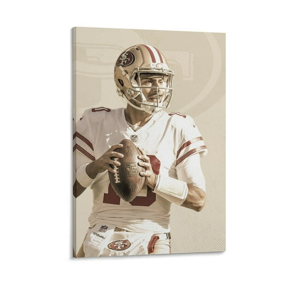 Football Jimmy Garoppolo Art Poster Art Poster Canvas Painting Decor Wall Print Photo Gifts Home Modern Decorative Posters 08x12inch(20x30cm)