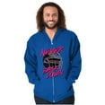thumbnail image 1 of Football Jock Helmet Never Back Down Zip Hoodie Sweatshirt Men Brisco Brands X, 1 of 6