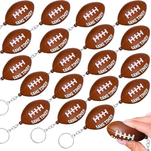 Football Key Chain Football Keychains Party Pack | 20 Pcs Football Party Favors | Football ...