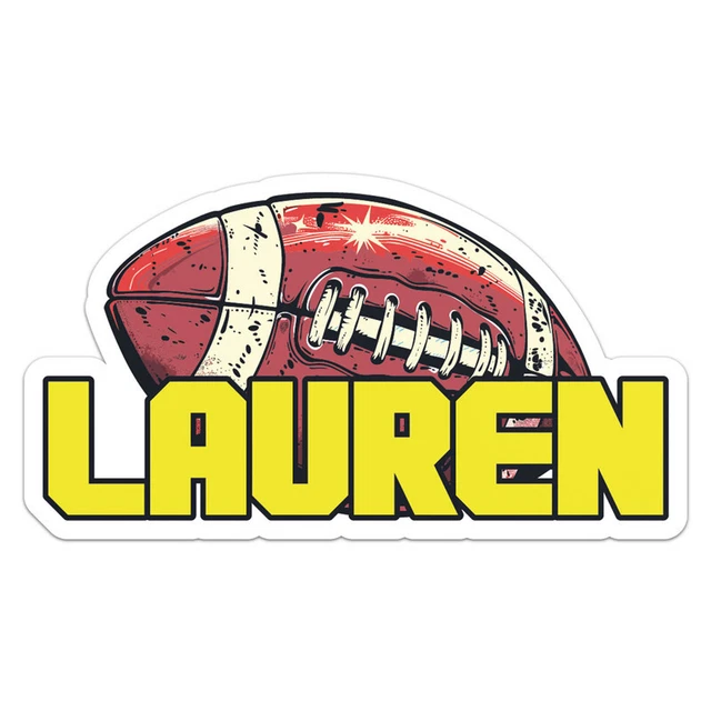 Football Lauren Sticker Phone Decal Water Bottle Stickers Car Decals ...