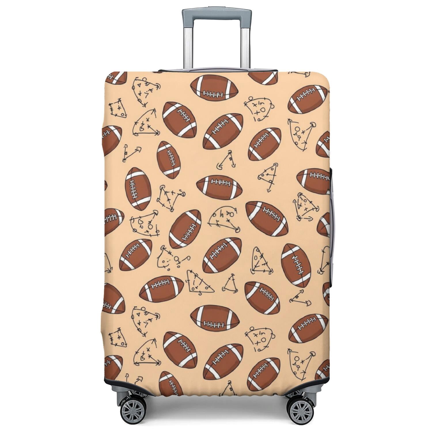 Wspotted Pattern Football Leopard Spot White Pattern Luggage Cover,Stretch Suitcase Dust ...