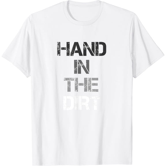 Football Lineman Shirts For Men Gloves Hand In The Dirt Tees T-Shirt
