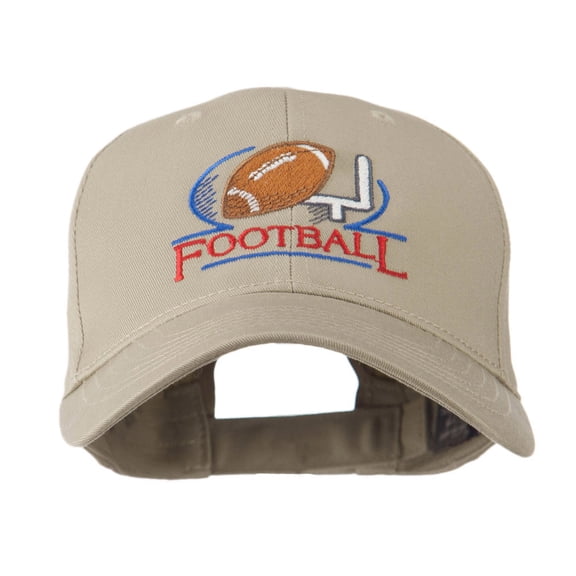 Football Logo Embroidered Cap - Khaki OSFM
