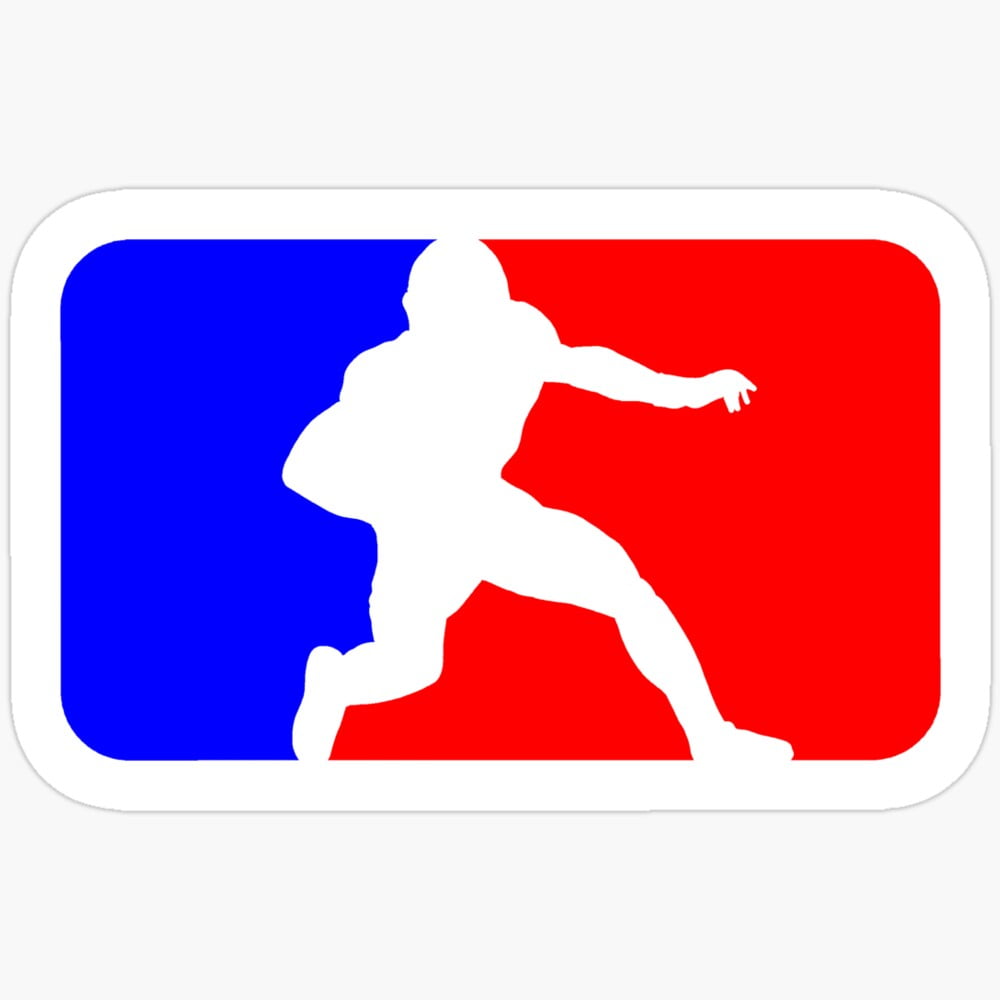 Football Logo - Running Back Sticker Baseball Sticker, Football Sticker ...