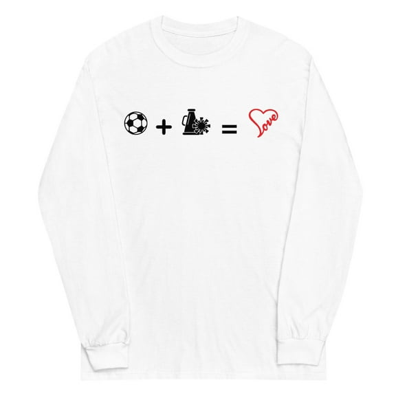 Football Long Sleeve Shirt (White, 3XL)