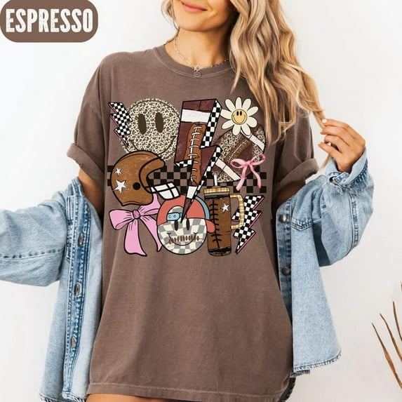 Football Lovers T-shirt, Back To School Football Shirt, Football Mama Tee, School Spirit Tee, Game Day Football Tee