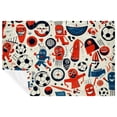 thumbnail image 1 of Football Luxurious Microfiber Throw Blanket: Soft, Warm, and Lightweight - for Sofa, Bed, Couch, Office, or Camping, 1 of 6
