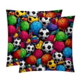 thumbnail image 1 of Football Luxurious Velvet Throw Pillow Inserts - Set of 2 Bed Pillow Inserts with Unique Patterns - Available in Sizes 16x16, 18x18, 20x20 Inches for Throw Pillow Covers - Great for Any Occasion!, 1 of 6