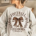 thumbnail image 1 of Football Mama Bow Sweatshirt, Fall Coquette Bow Shirt, Touchdown Season Shirt, Football Mom Shirt, Game Day Shirt, 1 of 5