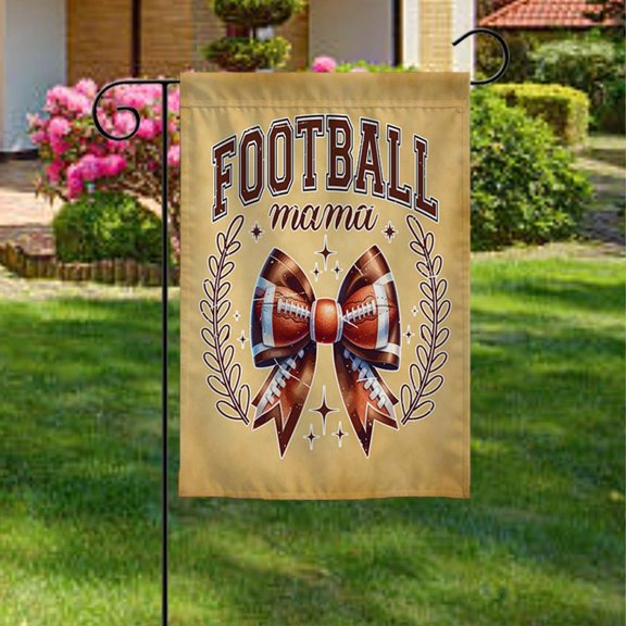 Football Mama Garden Flag, Football Mom Garden Flag, Football Season Porch Decor, Game Day Outdoor Flag, Sports Mom Yard Decoration