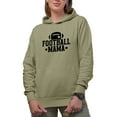 thumbnail image 1 of Football Mama, Player's Mom Merch Gift, Sand Hooded Sweatshirt or Hoodie, Small, 1 of 5