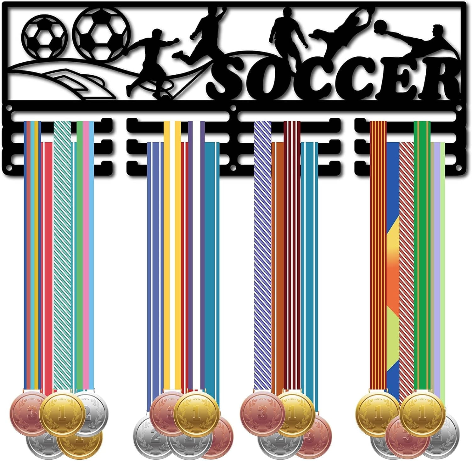 Support médaille et dossard en métal – Présentoir mural pour