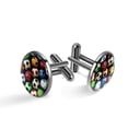 thumbnail image 1 of Football Men Cufflinks for Dress Shirts - Stainless Steel Cuff Link for Formal Attire, 1 of 6