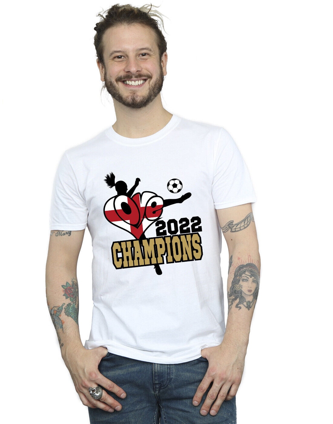 Football Men's Love 2022 Champions Gold TShirt