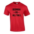 thumbnail image 1 of Football Mens Georgia Vs All Yall Adult Short Sleeve T-shirt-XXL Red, 1 of 4