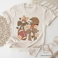 thumbnail image 1 of Football Mom Coquette Bow Daisy T-Shirt, Retro Fall Game Day Preppy Tee, 1 of 6
