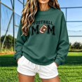 thumbnail image 1 of Football Mom Crewneck Sweatshirt Casual Pullover, 1 of 6